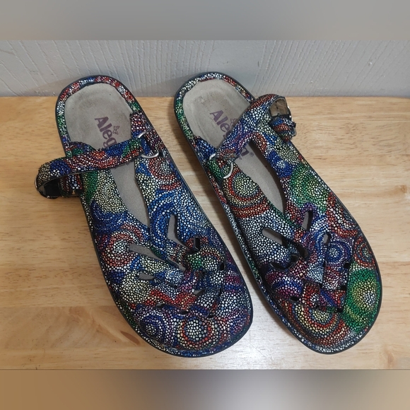 Alegria Women's Colorful Sandals EURO Size 39 - Picture 2 of 13